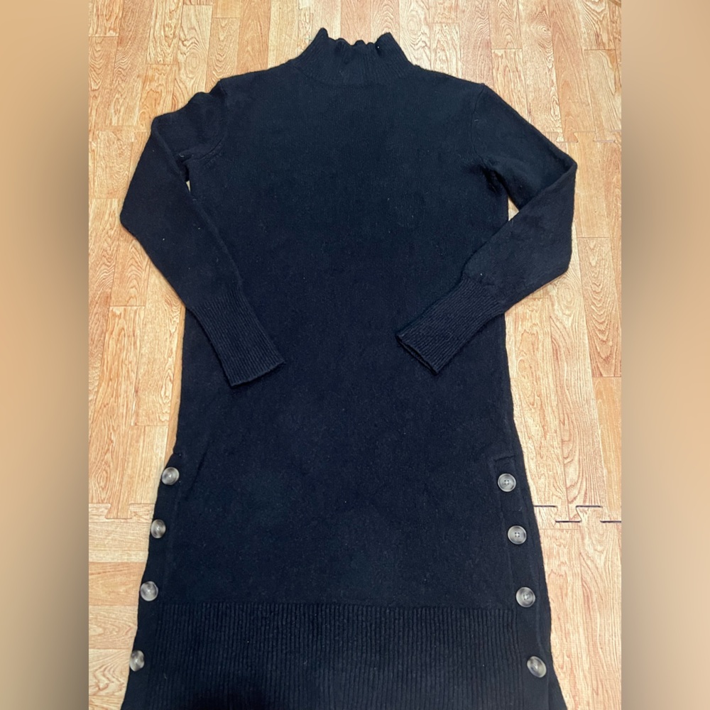 Banana Republic Black Turtleneck‎ Sweater Dress - Picture 3 of 7